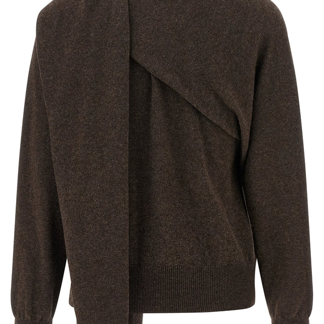 Ferragamo Brown Cashmere Cardigan
