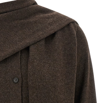 Ferragamo Brown Cashmere Cardigan