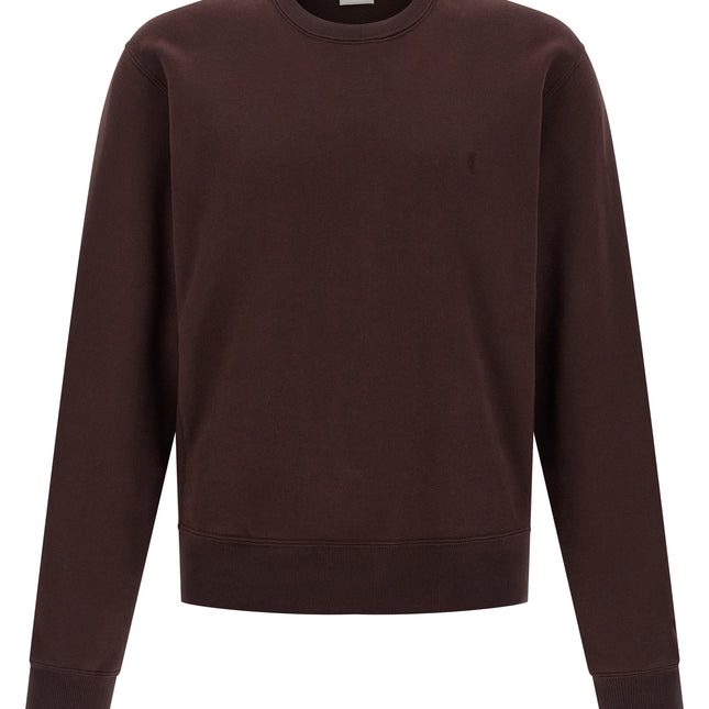 Saint Laurent Bordeaux Cotton Sweatshirt