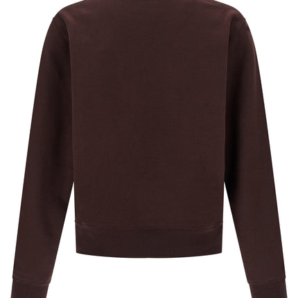 Saint Laurent Bordeaux Cotton Sweatshirt