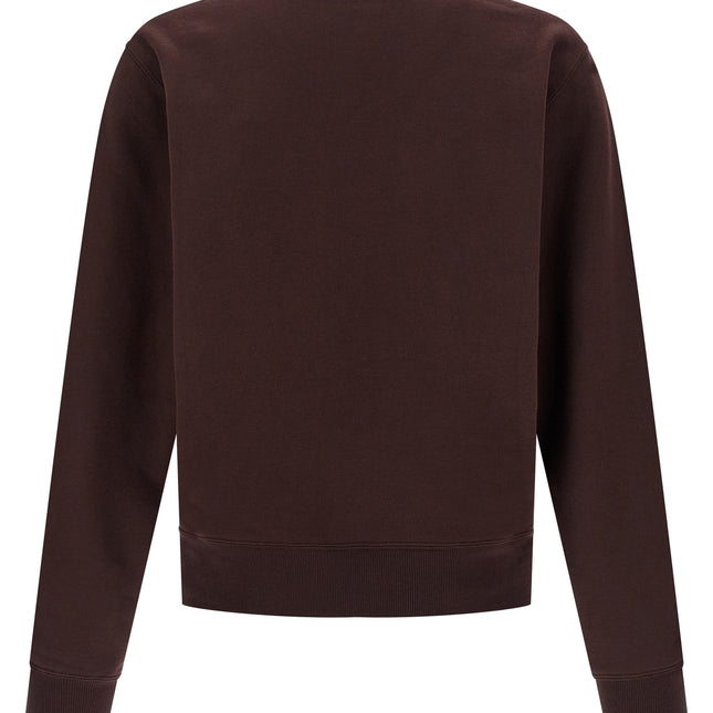 Saint Laurent Bordeaux Cotton Sweatshirt