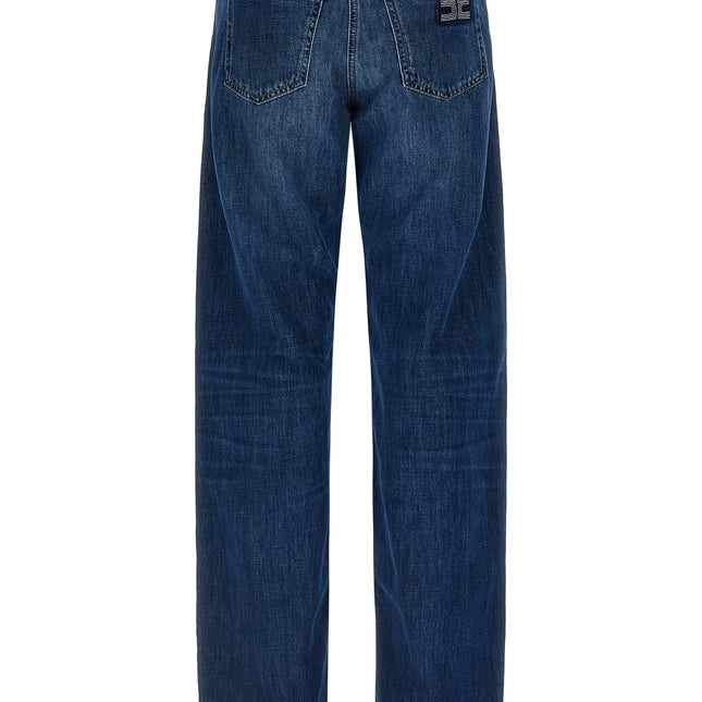 Elisabetta Franchi Blue Cotton Jeans Denim