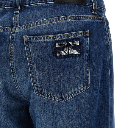 Elisabetta Franchi Blue Cotton Jeans Denim