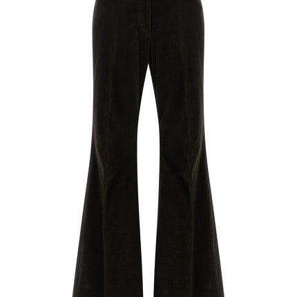 Ferragamo Brown Cotton Flared Pants