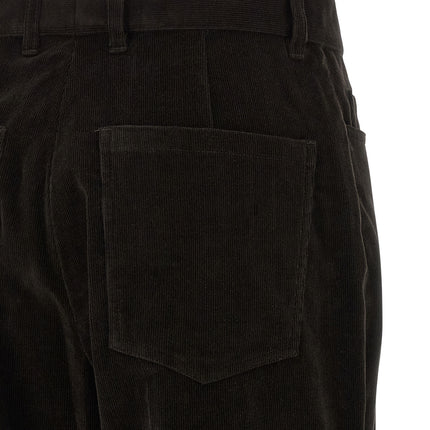 Ferragamo Brown Cotton Flared Pants