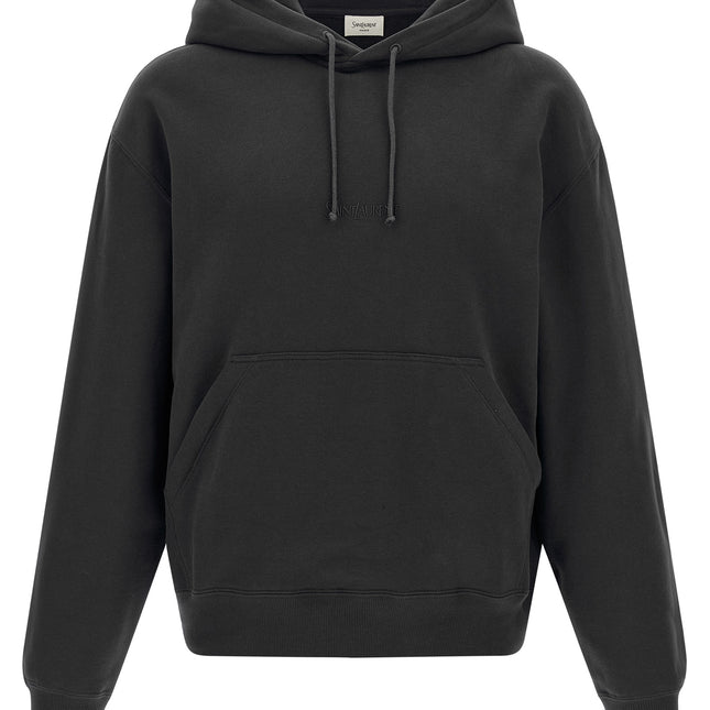 Saint Laurent Gray Cotton Sweatshirt