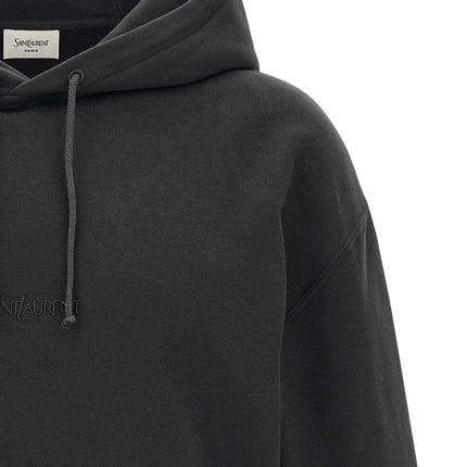 Saint Laurent Gray Cotton Sweatshirt