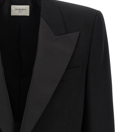 Saint Laurent Black Wool Blazer