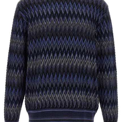Missoni Blue Wool Cardigan