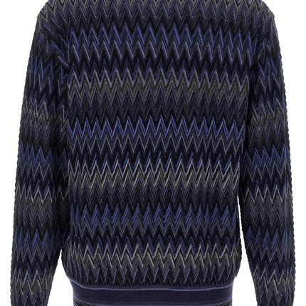 Missoni Blue Wool Cardigan