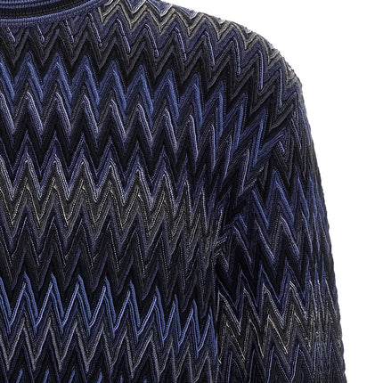 Missoni Blue Wool Cardigan