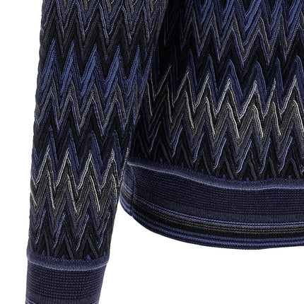 Missoni Blue Wool Cardigan