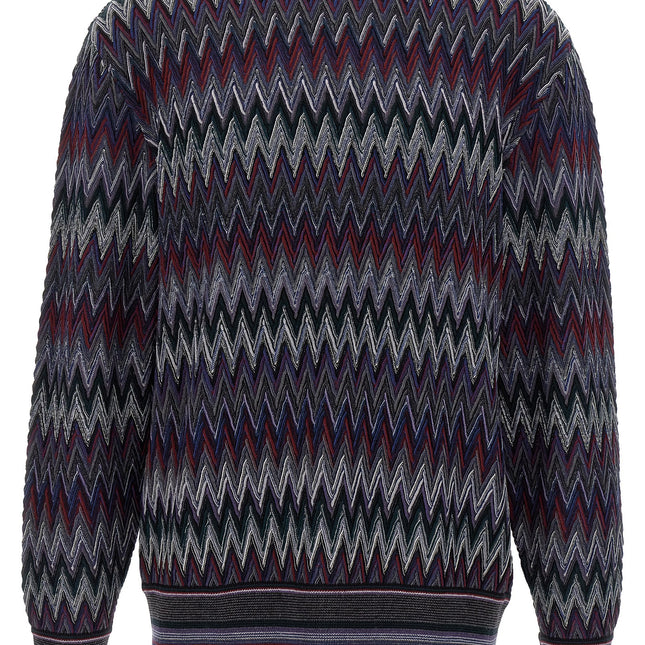 Missoni Blue Wool Cardigan