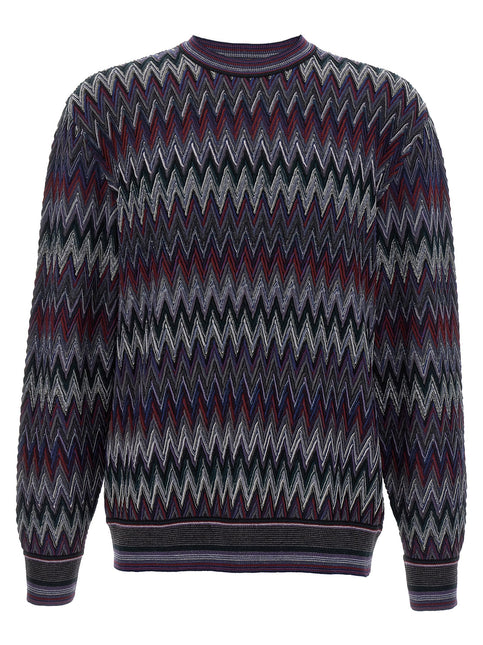 Missoni Blue Wool Cardigan