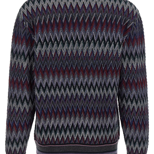 Missoni Blue Wool Cardigan