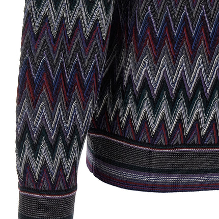 Missoni Blue Wool Cardigan