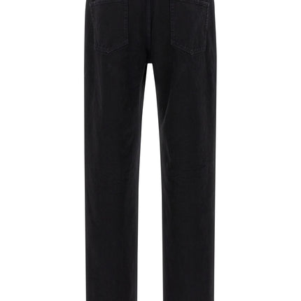 Saint Laurent Black Cotton Straight-Leg Jeans