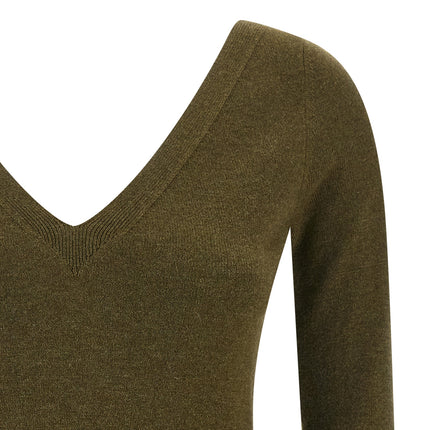 Saint Laurent Bicolor Cashmere Cardigan