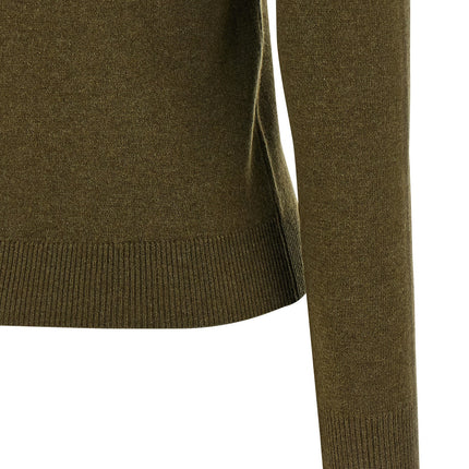 Saint Laurent Bicolor Cashmere Cardigan