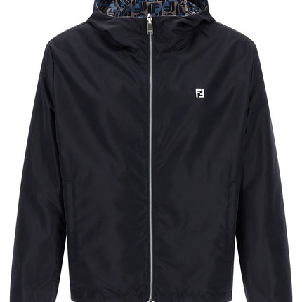 Fendi Blue Polyester Shell Jacket
