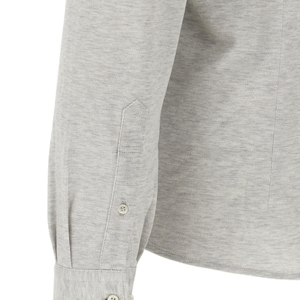 Brunello Cucinelli Gray Cotton Blouse