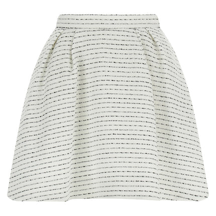 Alessandra Rich White Polyamide Long Skirt