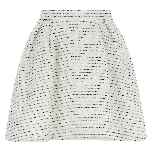 Alessandra Rich White Polyamide Long Skirt