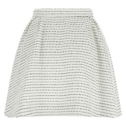Alessandra Rich White Polyamide Long Skirt