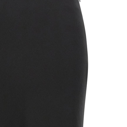 Alessandra Rich Black Virgin Wool Mini Skirt