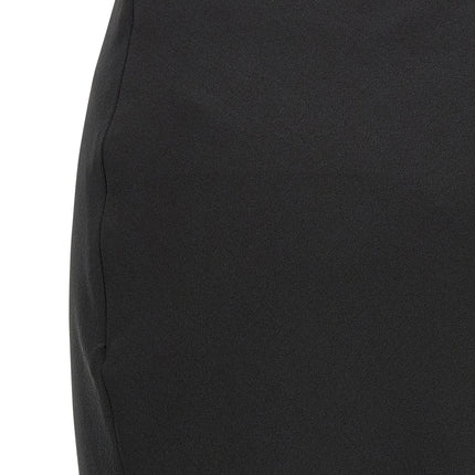 Alessandra Rich Black Virgin Wool Mini Skirt