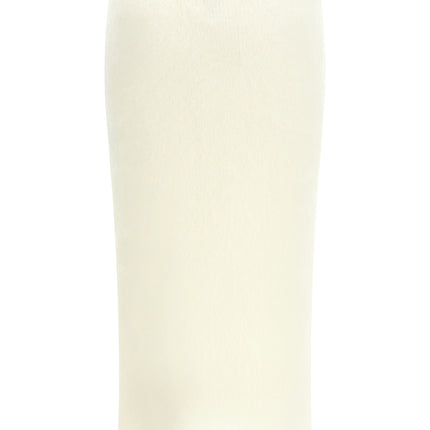Alessandra Rich White Other Fibres Midi Skirt
