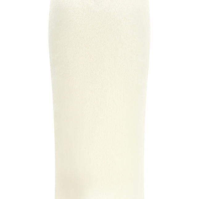 Alessandra Rich White Other Fibres Midi Skirt