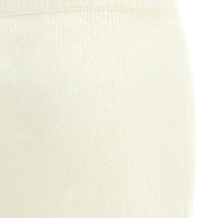 Alessandra Rich White Other Fibres Midi Skirt