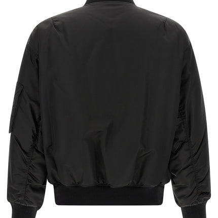 Saint Laurent Black Polyamide Bomber