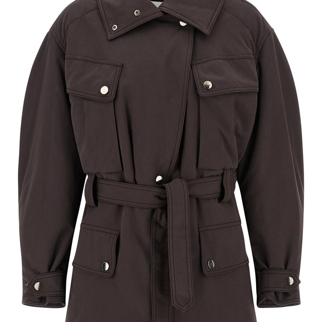 The Andamane Brown Polyester Parka