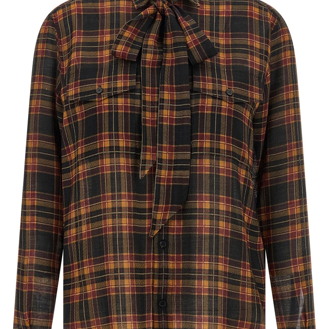 Saint Laurent Multicolor Wool Blouse
