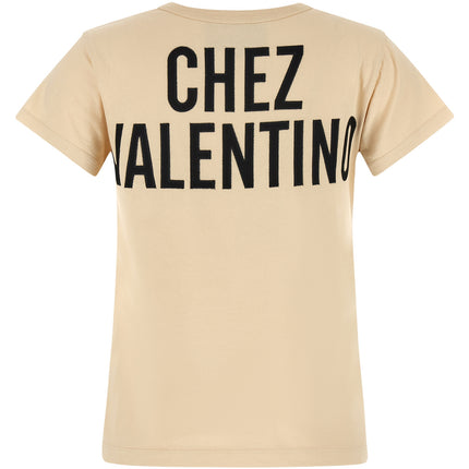 Valentino Garavani Beige Cotton T-Shirt