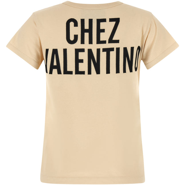 Valentino Garavani Beige Cotton T-Shirt
