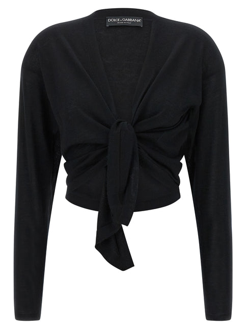 Dolce & Gabbana Black Cashmere Cardigan