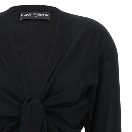 Dolce & Gabbana Black Cashmere Cardigan