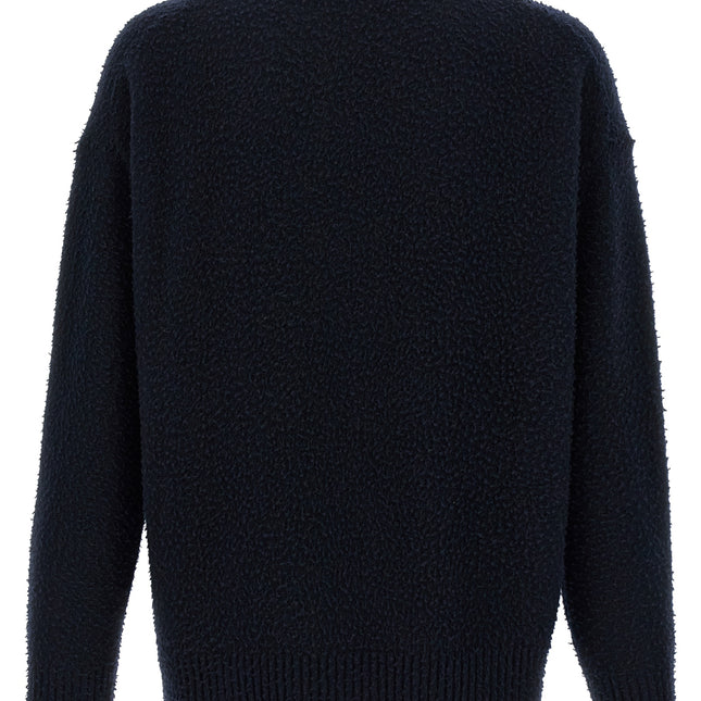 Roberto Collina Blue Merino Wool Cardigan
