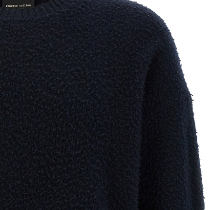 Roberto Collina Blue Merino Wool Cardigan