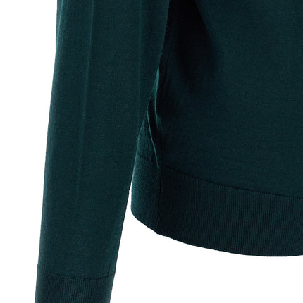 JOHN SMEDLEY Bicolor Merino Wool Cardigan