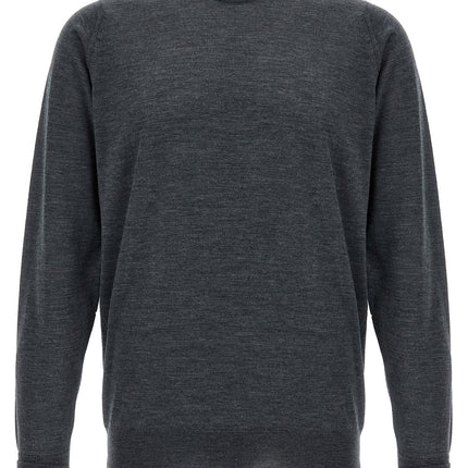JOHN SMEDLEY Gray Merino Wool Cardigan