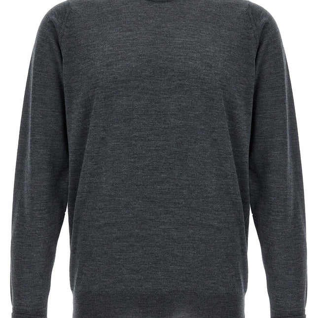 JOHN SMEDLEY Gray Merino Wool Cardigan