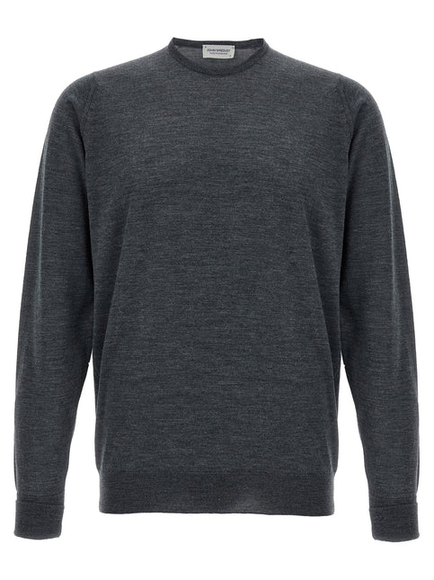 JOHN SMEDLEY Gray Merino Wool Cardigan