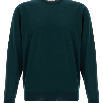 JOHN SMEDLEY Bicolor Merino Wool Cardigan