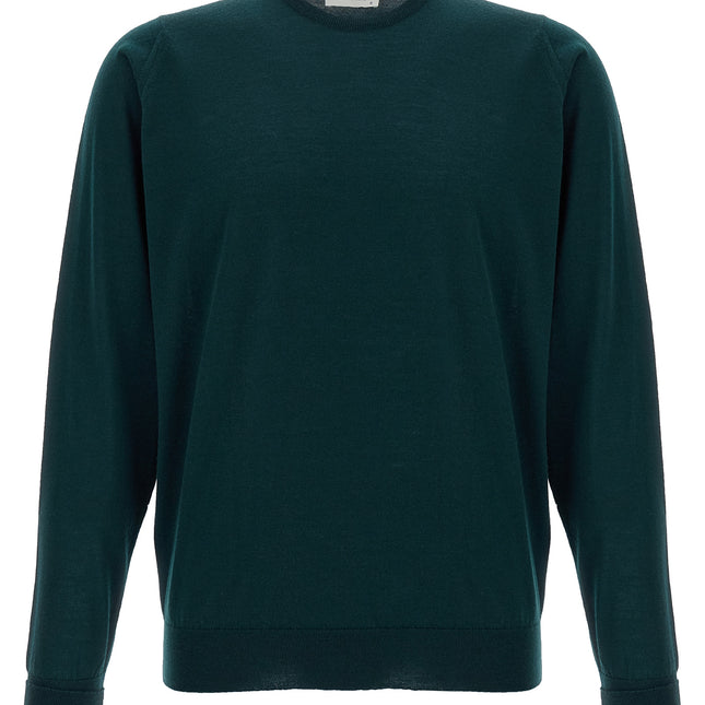 JOHN SMEDLEY Bicolor Merino Wool Cardigan