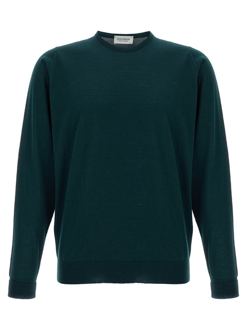 JOHN SMEDLEY Bicolor Merino Wool Cardigan