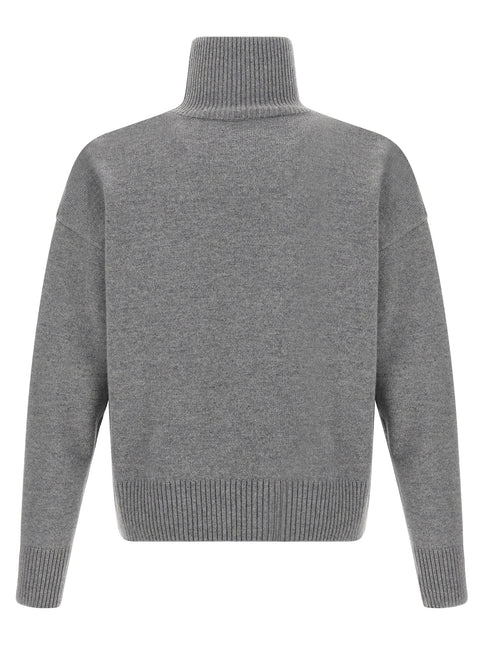 Ami Paris Gray Wool Cardigan